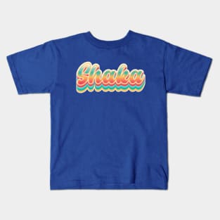 Retro Shaka - Summer Beach Kids T-Shirt